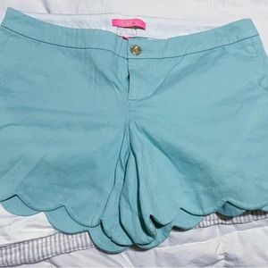 Lilly Pulitzer scalloped shorts NWOT